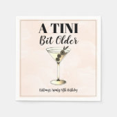 Serviette En Papier Un Tini Un Peu Plus Ancien Cocktail Moderne Annive (Devant)