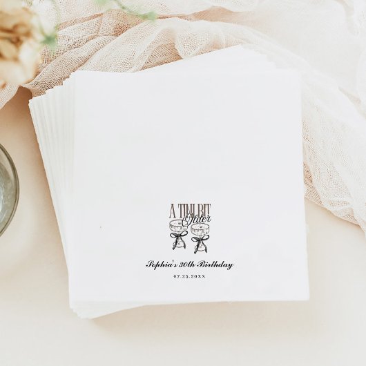 Serviette En Papier Un Tini Un Peu Plus Ancien Espresso Martini Annive