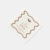 Serviette En Papier Un Tini Un Peu Plus Ancien Expresso Martini Annive (Coin)