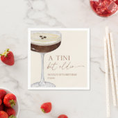Serviette En Papier Un Tini Un Peu Plus Ancien Expresso Martini Annive (En situation)