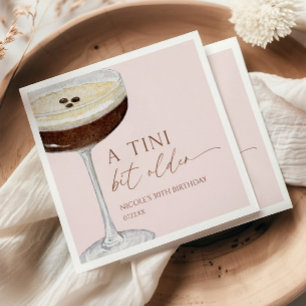 Serviette En Papier Un Tini Un Peu Plus Ancien Expresso Martini Annive