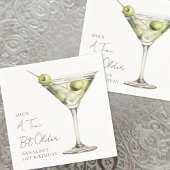 Serviette En Papier Un Tini Un Peu Plus Ancien Martini