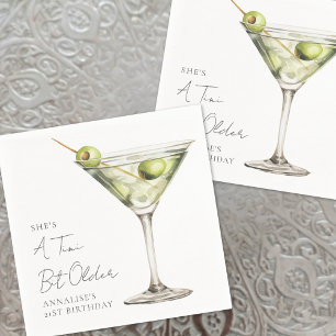 Serviette En Papier Un Tini Un Peu Plus Ancien Martini