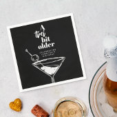 Serviette En Papier Un Tini Un Peu Plus Ancien Martini fête d'annivers