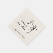 Serviette En Papier Un Tini Un Peu Plus Ancien Martini Papier Annivers (Coin)