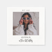 Serviette En Papier Un Tini Un Peu Plus Ancien Martini Thème Photo Par (Devant)