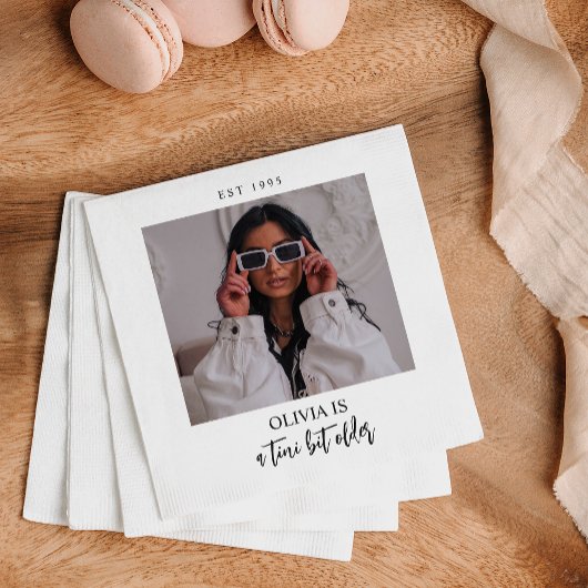 Serviette En Papier Un Tini Un Peu Plus Ancien Martini Thème Photo Par