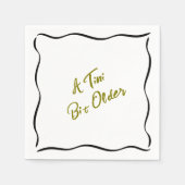 Serviette En Papier Un Tini Un Peu Plus Anniversaire (Devant)