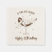 Serviette En Papier Un Tini Un Peu Plus Anniversaire (Devant)
