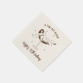 Serviette En Papier Un Tini Un Peu Plus Anniversaire (Coin)