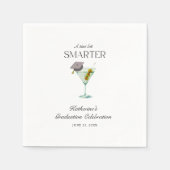 Serviette En Papier Un Tini Un Peu Plus Intelligent Graduation (Devant)