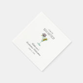 Serviette En Papier Un Tini Un Peu Plus Intelligent Graduation (Coin)