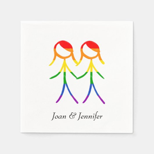 Serviette En Papier Un toast pour nous (Devant)