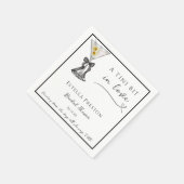 Serviette En Papier Un Tout Petit Peu Amoureuse Fête de Mariée au Dirt (Coin)