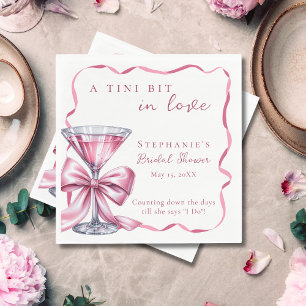 Serviette En Papier Un tout petit peu amoureux Chic Pink Martini Baby 
