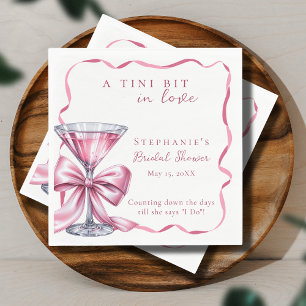 Serviette En Papier Un tout petit peu amoureux Chic Pink Martini Baby 