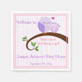 Serviette En Papier Un trou ! Serviettes de Baby shower de Chouettes p (Devant)
