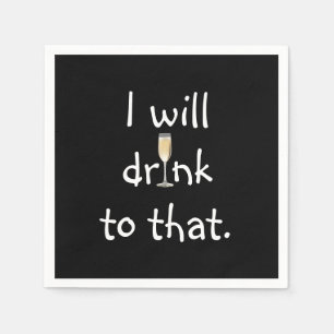 Serviette En Papier Un Vin Blanc Pour Les Fêtes