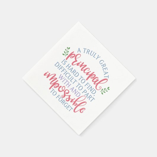 Serviette En Papier Un Vraiment Grand Principal Dit Drôle (Coin)