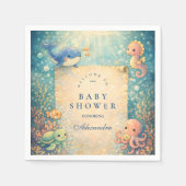 Serviette En Papier Under The Sea Baby Shower (Devant)