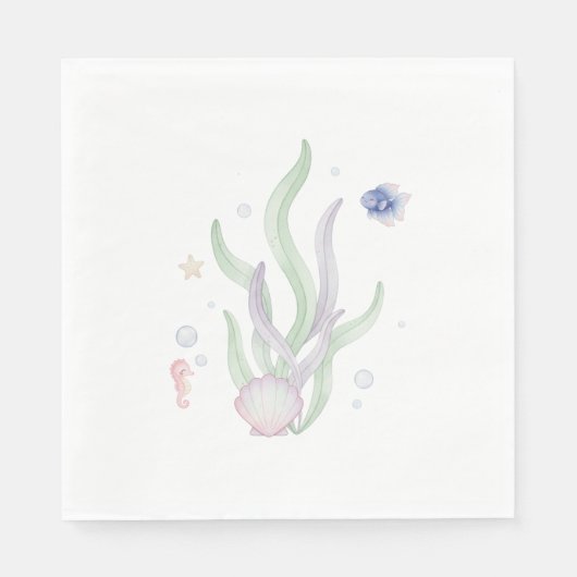 Serviette En Papier Under the Sea Napkin (Devant)