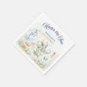 Serviette En Papier Under the Sea Ocean Animals Octopus Birthday (Coin)