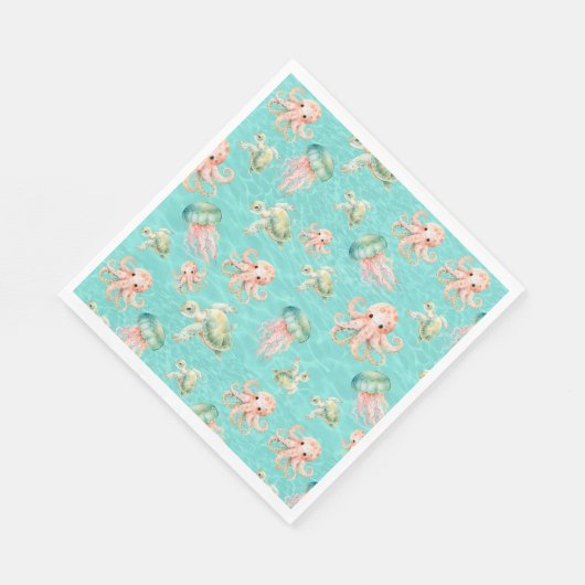 Serviette En Papier Underwater Sea (Coin)