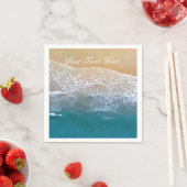 Serviette En Papier Une avec la plage (En situation)
