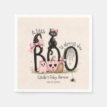 Une Baby Shower A Little Boo Rose pour fille Hallo
