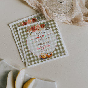 Serviette En Papier Une Baby Shower 'A Little Cutie Pie' au goût de ci