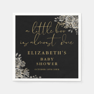Serviette En Papier Une Baby Shower Fleurie Un Peu Gothique