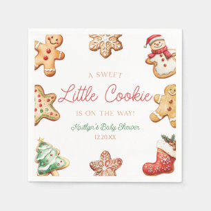 Serviette En Papier Une Baby Shower Gingerbread A Sweet Little Cookie