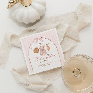 Serviette En Papier Une Baby Shower Personnalisée Un Petit Gâteau Chér