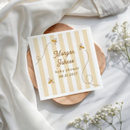 Serviette En Papier Une Baby Shower Petite Abeille