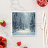 Serviette En Papier Une chaude histoire d'hiver (En situation)