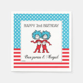 Serviette En Papier Une chose deux | Jumeaux (Devant)