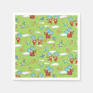 Serviette En Papier Une chose deux Motif de cerfs-volants