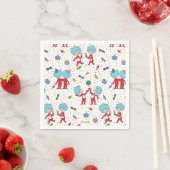 Serviette En Papier Une chose deux Motif de fête (En situation)