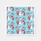 Serviette En Papier Une chose deux Motif de neige (Devant)