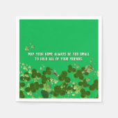Serviette En Papier Une citation d'ami irlandais avec shamrock (Devant)