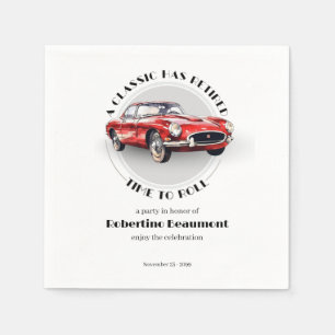 Serviette En Papier Une Classique a Pris Sa Retraite Fête de Retraite