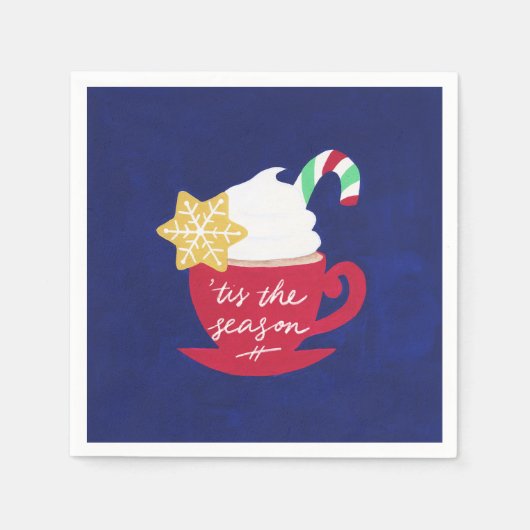 Serviette En Papier Une Coupe de 'Tis The Season' (Devant)