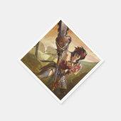 Serviette En Papier Une crise infinie Illustration d'une Femme Merveil (Coin)