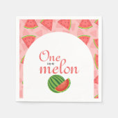Serviette En Papier Une Dans Une Pastèque Melon (Devant)