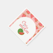 Serviette En Papier Une Dans Une Pastèque Melon (Coin)