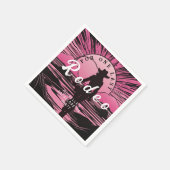 Serviette En Papier Une dernière Rodeo célibataire (Coin)