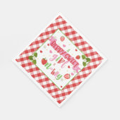 Serviette En Papier Une douce fille Berry est sur le chemin (Coin)