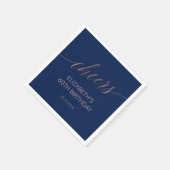 Serviette En Papier Une élégante médaille d'or Rose et de la calligrap (Coin)