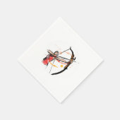 Serviette En Papier Une femme Archer Archer Arrow Bow Bowman Tirer Gif (Coin)