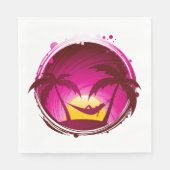 Serviette En Papier Une Femme Dans Un Hamac (Devant)